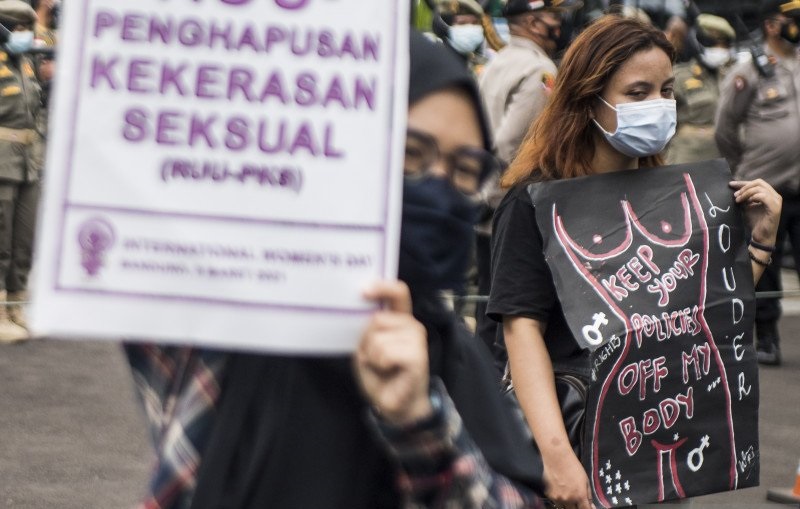 Unjuk Rasa Hari Perempuan Internasional di Bandung