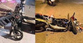 Sepeda Motor Milik Kedua Korban Kecelakaan di Pulo Gebang, Senin (17/1/2022). ISTIMEWA/Lingkar.co